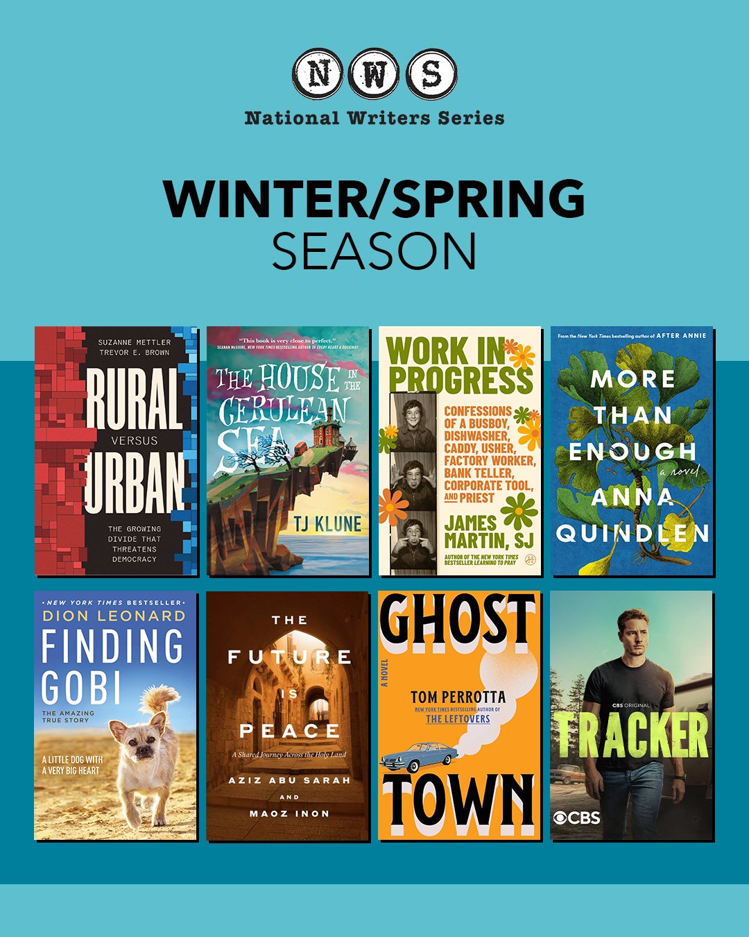 National Writers Series Announces 2026 Winter/Spring Season
