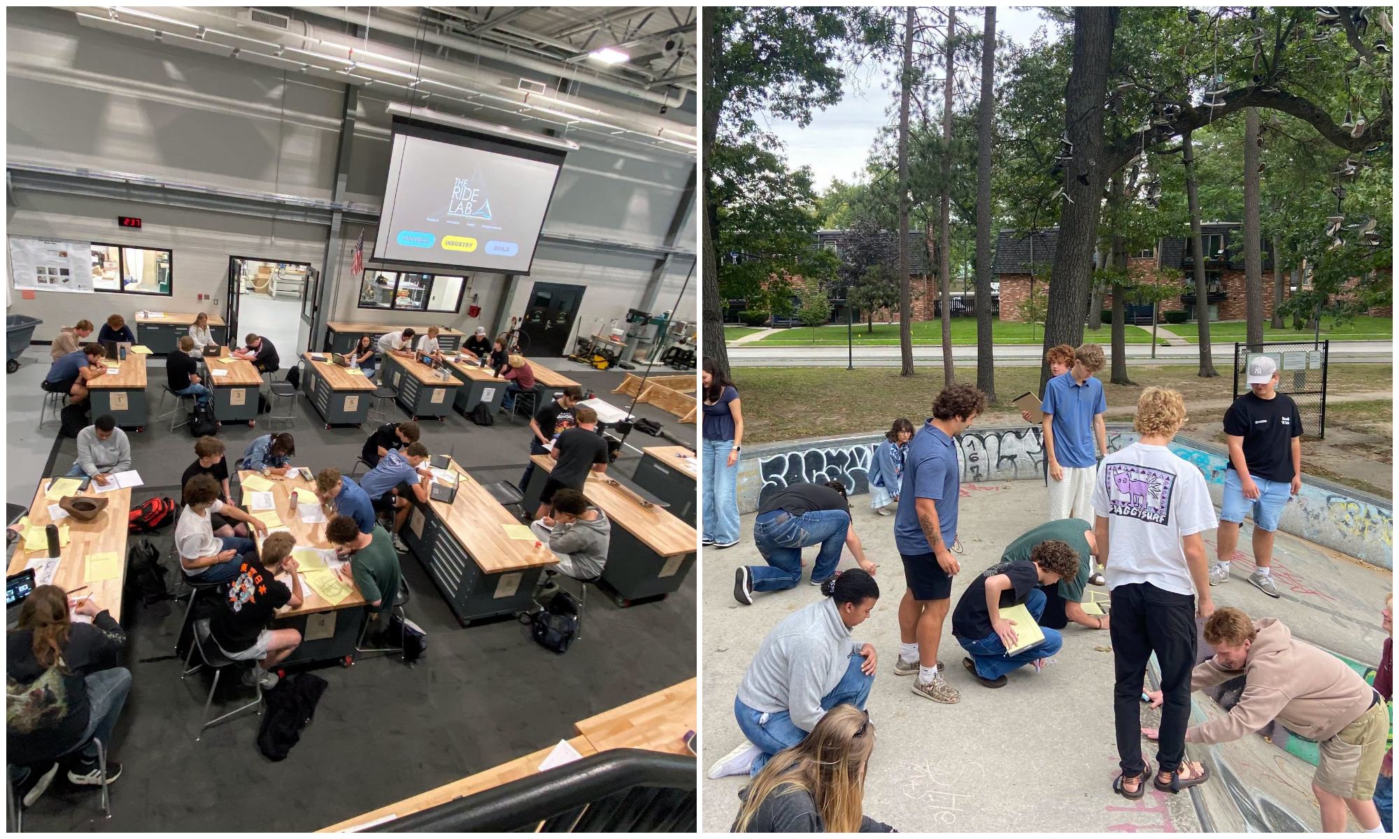 Traverse City Central's New 'Ride Lab' Uses Skateboards to Teach Physics, Business Skills